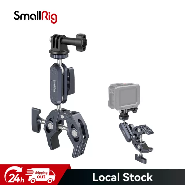 SMALLRIG Super Clamp Ballhead Magic Arm Camera Clamp with Quick Release Adapter