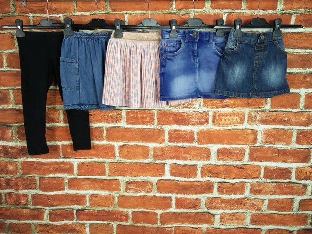 Pacchetto Ragazze Età 3-4 Anni Next Bluezoo M&S Leggings Gonne Festa Denim 104Cm