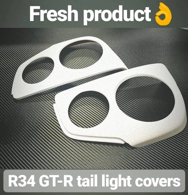 GTR TAIL LIGHT Covers for Nissan Skyline R34 Rear Light Conversion v8