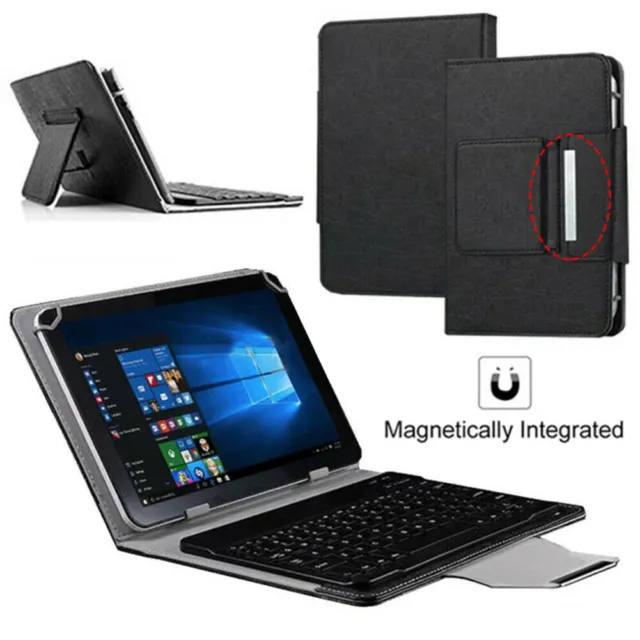 For Amazon Kindle Fire 7 HD 8 10 Tablet 2022 Leather Keyboard Stand Case Cover