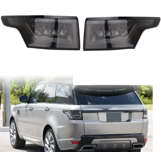 2 x Dynamic LED Smoked Rear Tail Light Lamp For Range Rover Sport L494 2013-2020