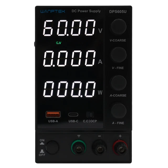 DC Power Supply Variable Adjustable Switching Bench Power Supply 30/60V 0-5/10A