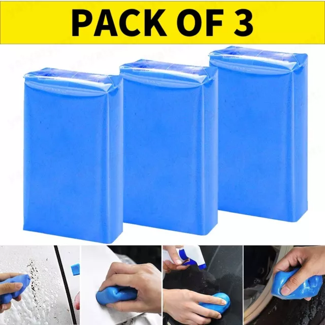 3-Pack Clay Bar Detailing Auto Car Clean Wash Cleaner Sludge Mud Remove Magic