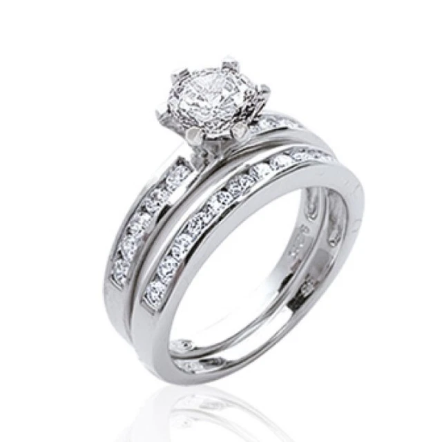 Bague Multi-anneaux Soudés En Argent Massif 925 - Sertie De Zircons, Taille 54, Neuve Avec étiquette