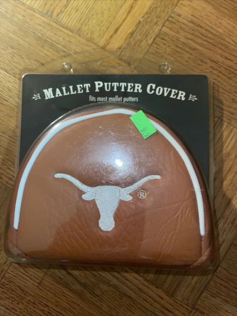 NCAA Texas Longhorns Mallet Putter Cover Golf Headcover Course Club Bag NIP