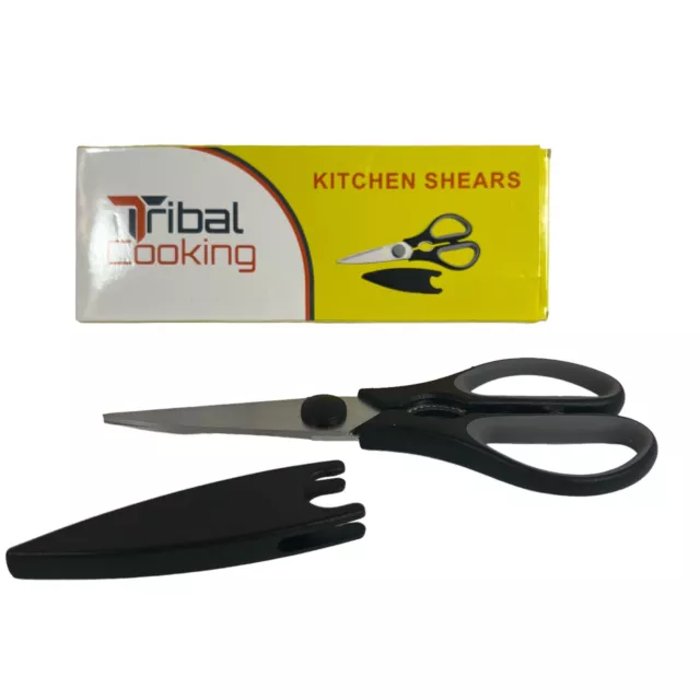 Tijeras de cocina multiusos 8,8"" tijeras de acero inoxidable uso diario cubierta de hoja