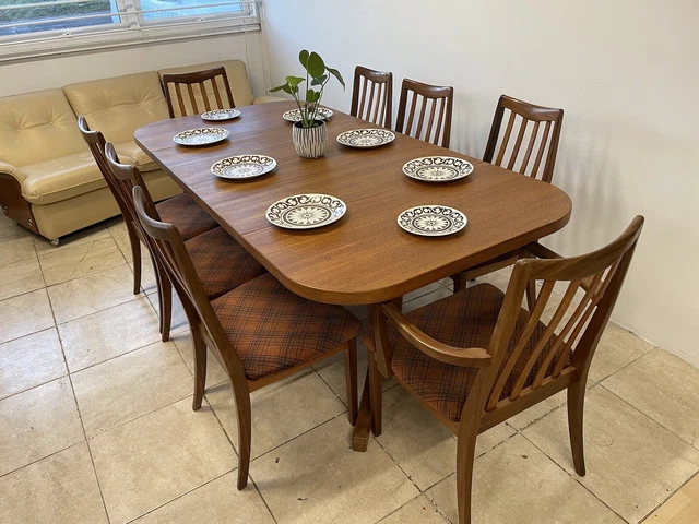 Very Large Vintage Mid Century Danish Modern Teak Extending Dining Table For 10