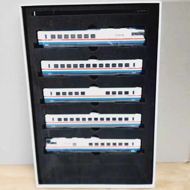 RAPIDO 525501 RTL Turboliner 5 UNIT SET Amtrak Ph III Early DCC SOUND N Scale