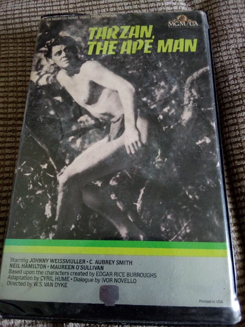 Vintage Tarzan The Ape Man MGM VHS Cassette Tape RARE (1932)