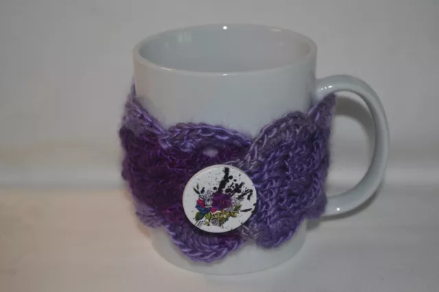 Crochet Mug Cosy Mug Wrap Mug Hug Multicoloured 100% Acrylic Hygge OOAK Ver. 21