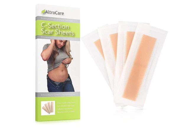 AltroCare Silicone 4 Sheets Stretch Marks Burn C-Section 2 Months Scar Away