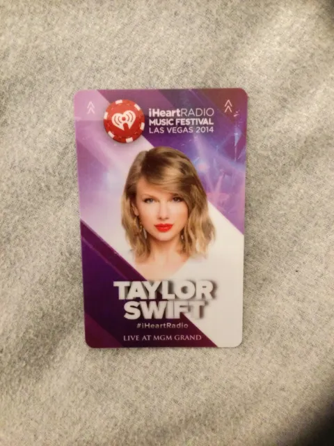 Taylor Swift Rare 2014 MGM Grand Las Vegas Casino Room Card!