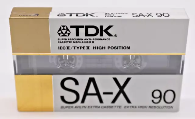 TDK SA-X 90 Super Avilyn extra cassette IEC II/TYPE II HIGH POSITION Neuf New