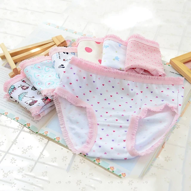 6 pz. biancheria intima neonato bambina elasticizzata mutandine slip unterho