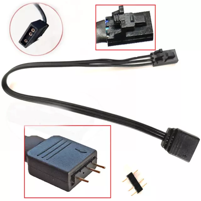 20cm RGB To Standard ARGB 3-pin 5V Adapter Cable For Corsair Lighting Node Pro