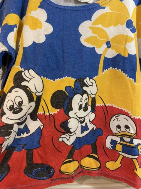 Boys Mickey & Co Size 3 Tshirt Top Mickey Mouse Minnie Donald Duck Kids Vintage 2