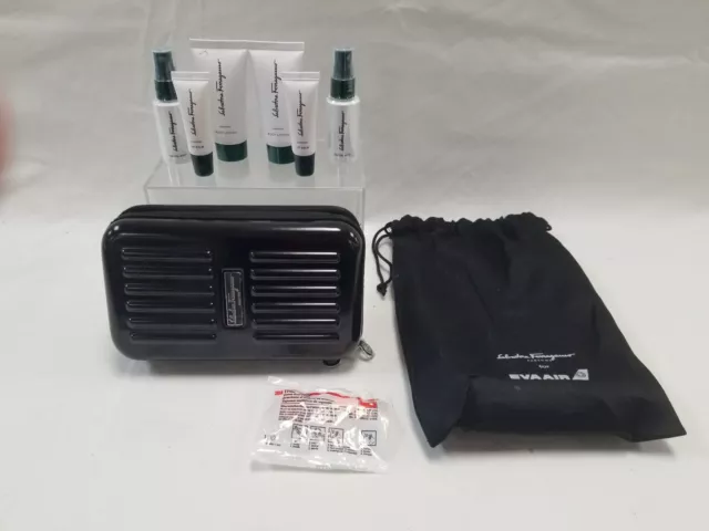 Salvatore Ferragamo Eva Air Mini Suitcase w/ New Toiletries in Dust Bag