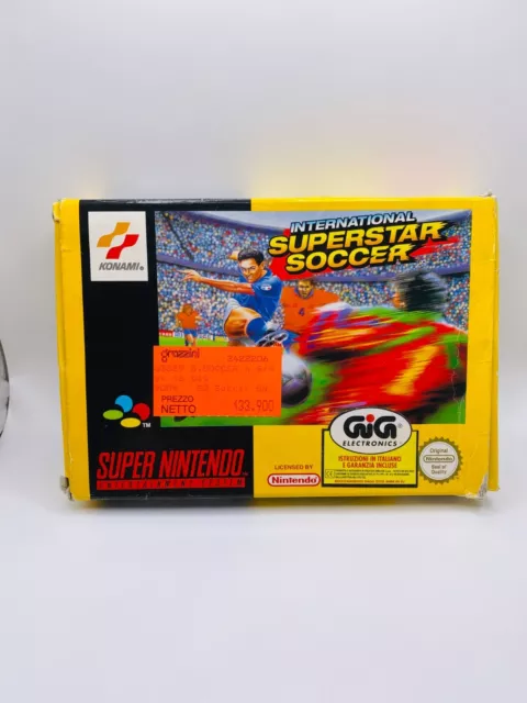 International Superstar Soccer ITA GIG Super Nintendo SNES Versione Italiana ISS