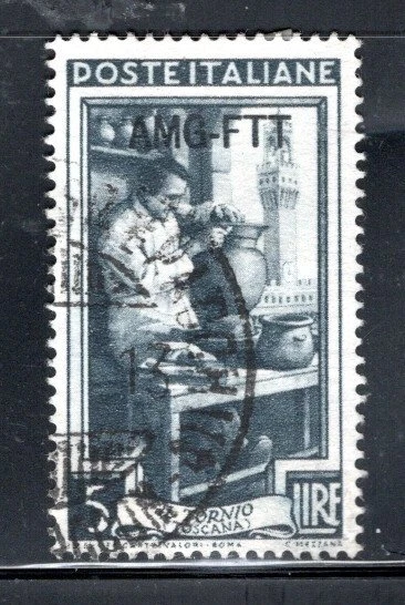 Italy Trieste Post Europe  Overprint A.m.g. F.t.t. Stamp Used Lot 742Ax