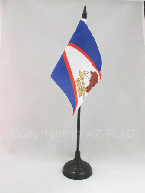 AZ FLAG - Drapeau De Table USA 33 Étoiles - 15x10cm - Polyester Haute Qualité - Socle Plastique Noir