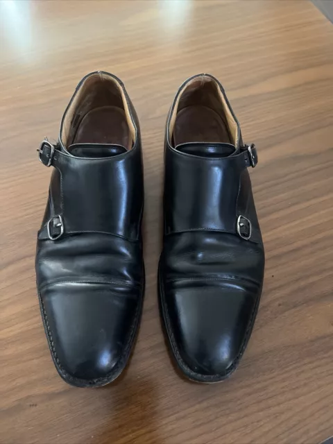 MONK STRAP FORMAL LEATHER SHOES 42 8 BLACK LEATHER  Church’s