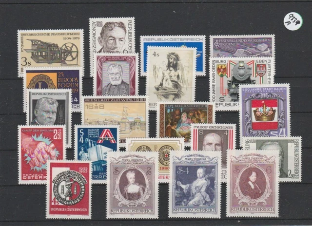 Österreich      Posten/Lot   postfrisch    MiNr. 1620-1640