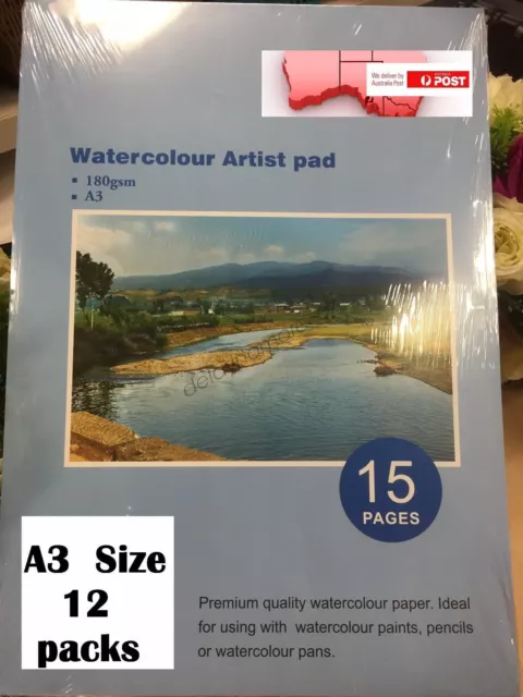 A3 Watercolour Paper Art Artist Sketch Pad Journal Drawing Painting BULK SALE