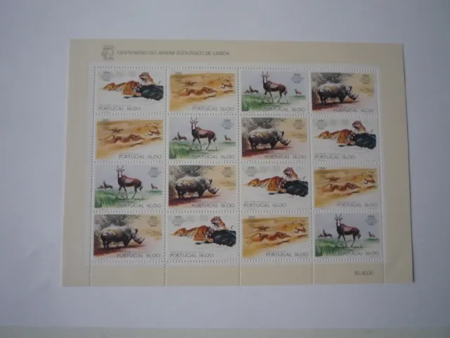Briefmarken Portugal , 6 versch.  Kleinbogen gestempelt, 1 x 4er Bogen postfrisc