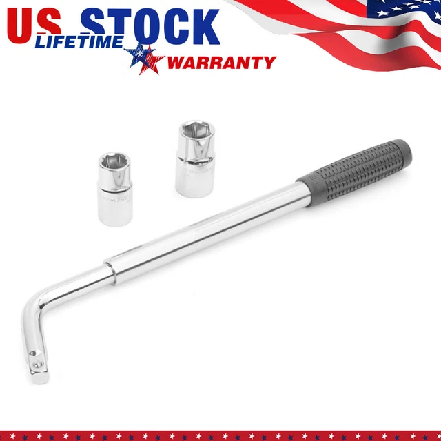 17 19 21 23mm Lug Wheel Brace Wrench Tyre Spanner Sockets Nut Removal Repair Kit
