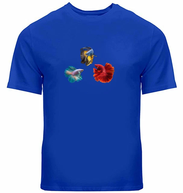 Fighting Fishs T-Shirt Angry Fish Colorful Graphic Betta Lover Gift Betta Fish