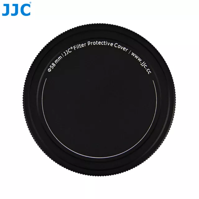 JJC 58mm Metal Filter Stack Caps Protector for UV CPL ND Color Graduated Filter