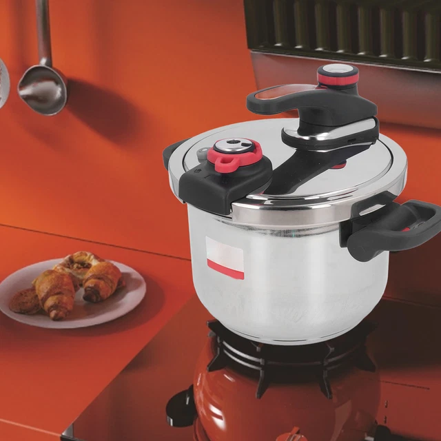 Electric Pressure Cooker 6L 304 Stainless Steel 2 Gear Stovetop Multi Cooker Pre