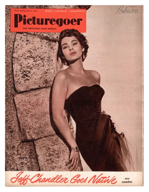 PICTUREGOER FILM WEEKLY MAGAZINE - Marta Toren Cover - 30th JUNE 1951