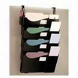 OIC GRANDE CENTRAL FILING SYSTEM 4 POCKET wall organizer  21728 BLACK