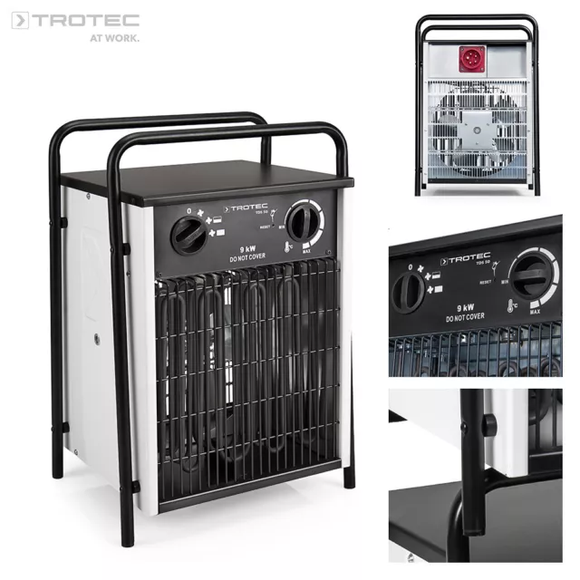 TROTEC TDS 50 Elektroheizer Heizgerät Heizlüfter Bauheizer Zeltheizung 9 kW