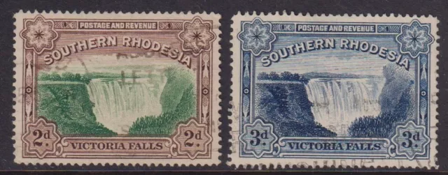 Southern Rhodesia 1932 Victoria Falls SG29-30 VF Used