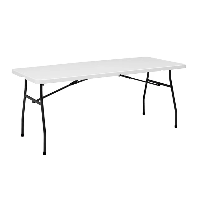 US Freeshipping Mainstays 6 Foot Fold-in-Half Table, White Granite