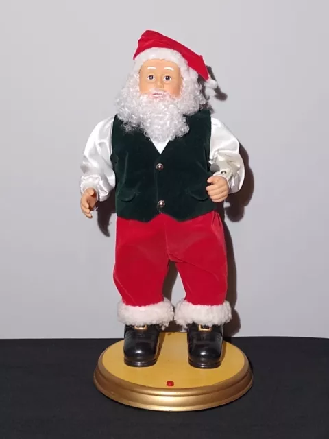 1998 Gemmy Musical Hip Swinging Santa North Pole Productions TESTED WORKS MOVES