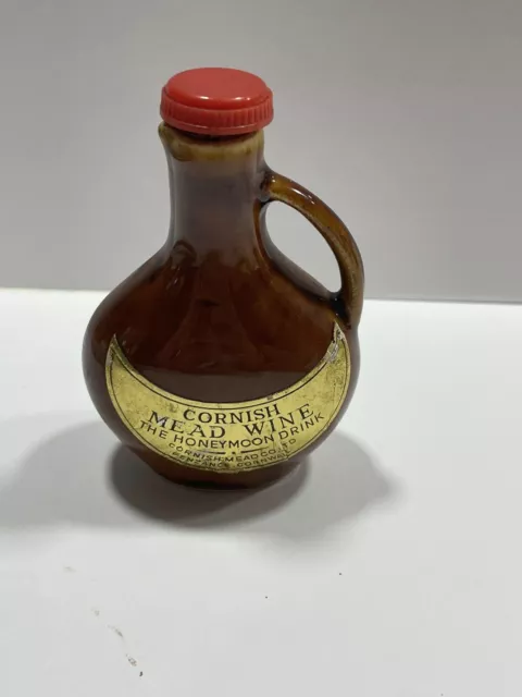 Cornish Mead Wine Empty Mini Dolfi Pottery Jug The Honeymoon Drink