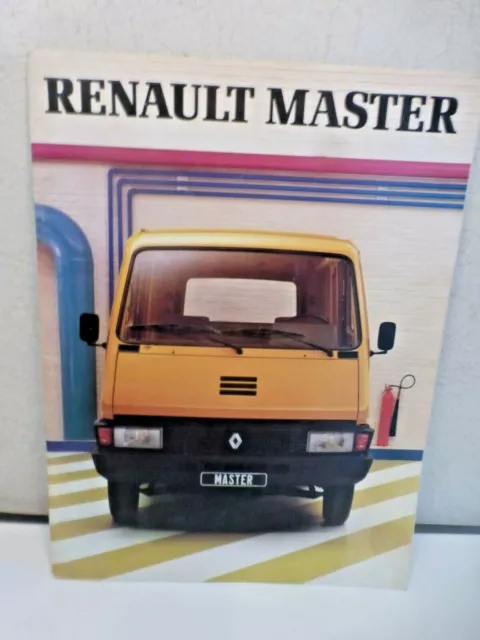 Original prospektus sale brochure catalogue RENAULT MASTER 1980 36p rare et top