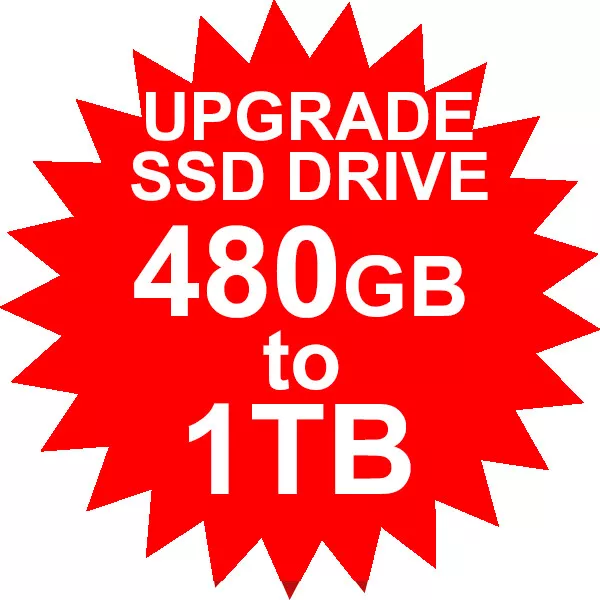 480Gb To 1Tb Ssd Upgrade (Available With Pc Or Laptop Purchase Only)