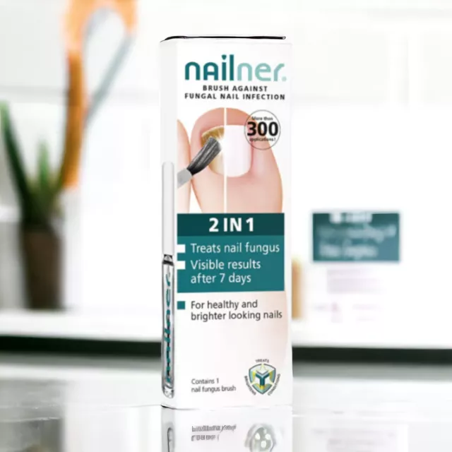 Nail Fungus Treatment Nailner 2 in 1 Nail Fungus Brush 5ml Fungal Toe Health