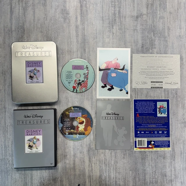 WALT DISNEY TREASURES Disney Rarities DVD Set Complete With COA and ...
