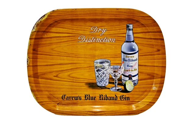 Vintage LORIMER Vintage LORIMER\'S The Real Best Scotch Tin Tray: Advertising, Blue display picture 1