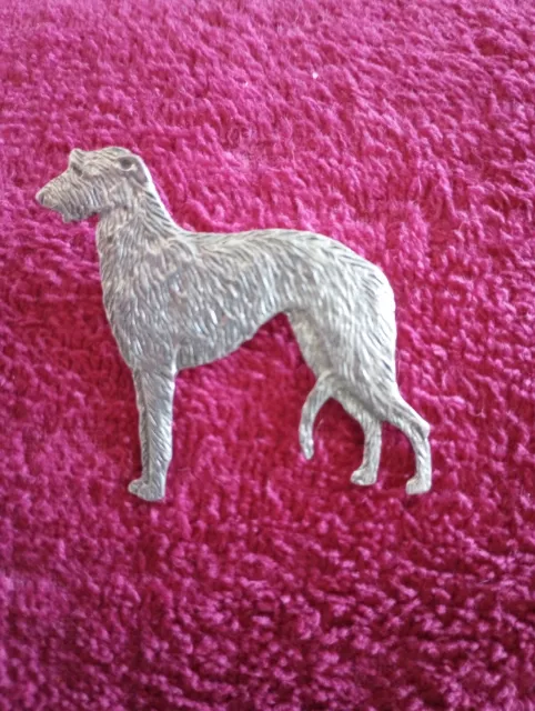 Scottish Deerhound Irish Wolfhound pewter pin 16B  Sighthound Jewelry