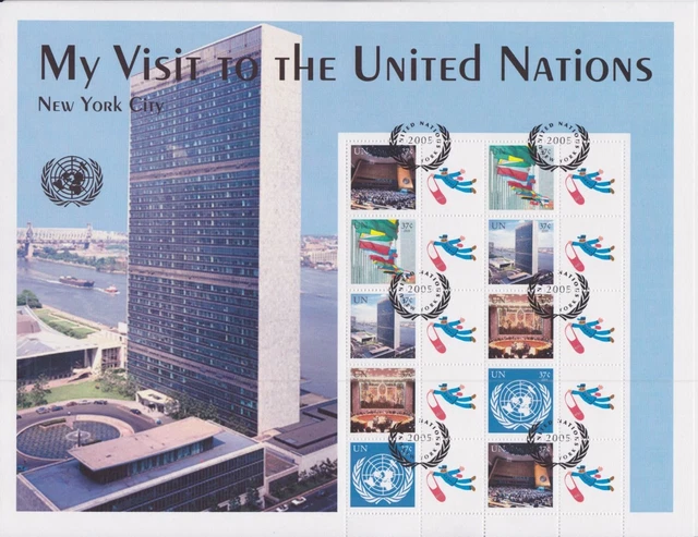 UN Vereinte Nationen New York 941/945 II gest. Kleinbogen Grußmarken 2005 -24210