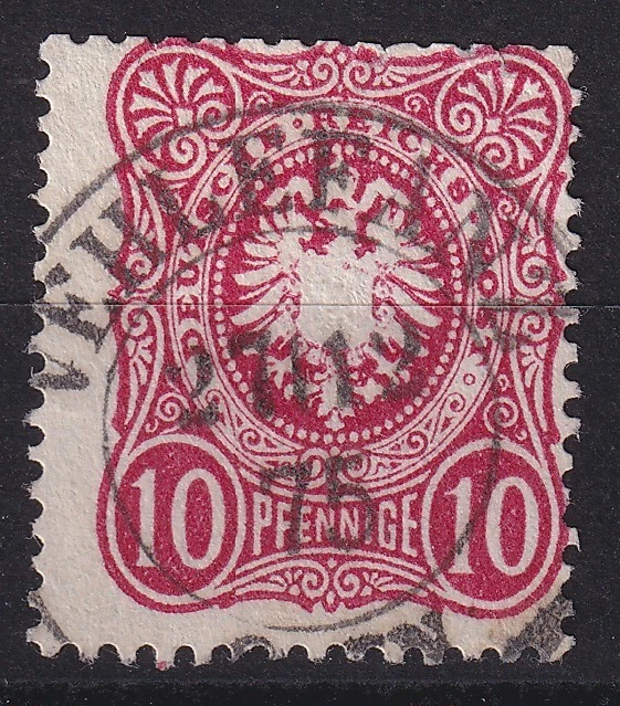 64984) VEHLEFANZ Brandenburg 1875 nachverwendeter Preußen-Stempel