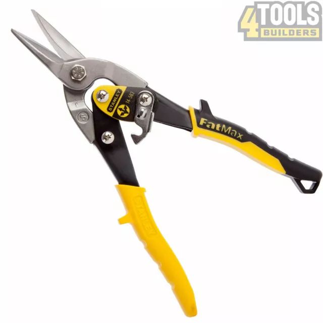 Stanley 2-14-563 Fatmax Aviation Snips Straight Cut Metal Cutter STA214563 250mm 2