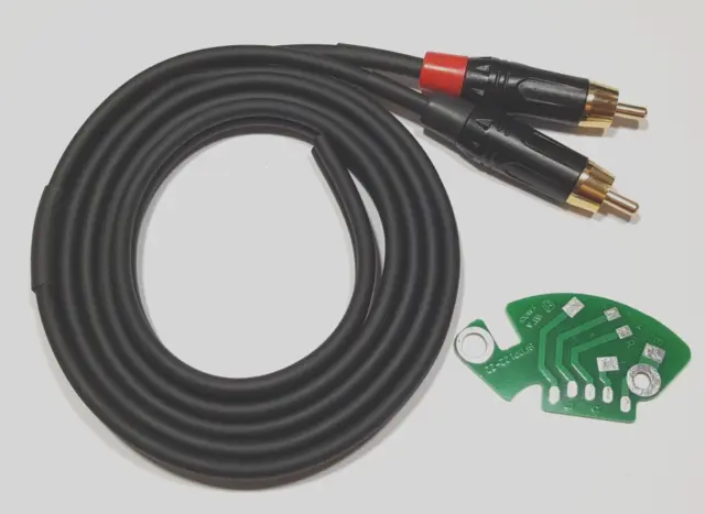 TECHNICS SL 1200 MK2 MK3 MK5 Câble Rca Phono 125 CM Soudé Avec Câble De