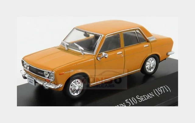 1:43 EDICOLA Datsun 510 Sedan 1971 Yellow GRANDAUTOMEMOMEX038 MMC